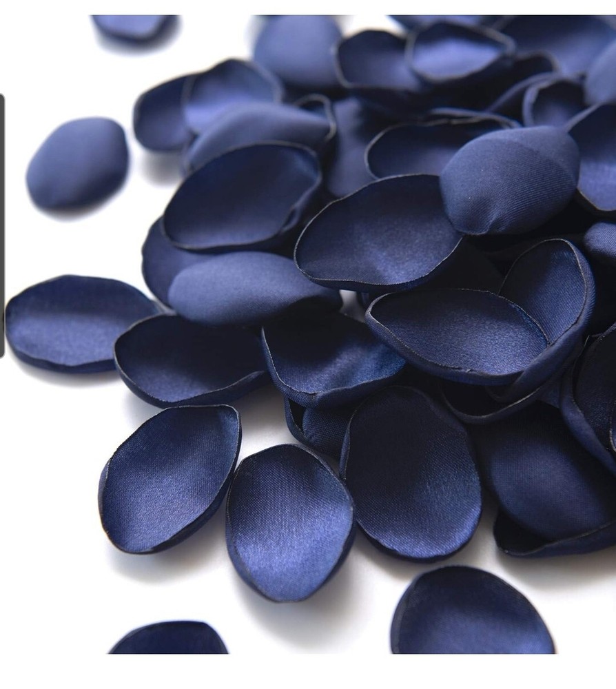 Silk Rose Petals 200 Pcs (Navy)