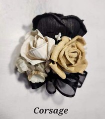 Champagne Ivory Black Rose Calla Lily Sola Bridal Wedding Bouquet Accessories