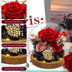 Red Rose Mothers Day Gifts for Mom Forever Flowers D3-