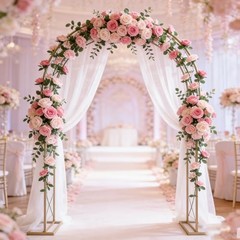 Pack Artificial Rose Vine Fake Flower Garland Fake Rose Hanging Vine 2 Pink