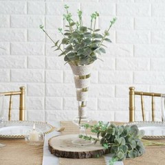 Eucalyptus Greenery 2 bushes Frosted Green Branches Artificial Party Home Decor