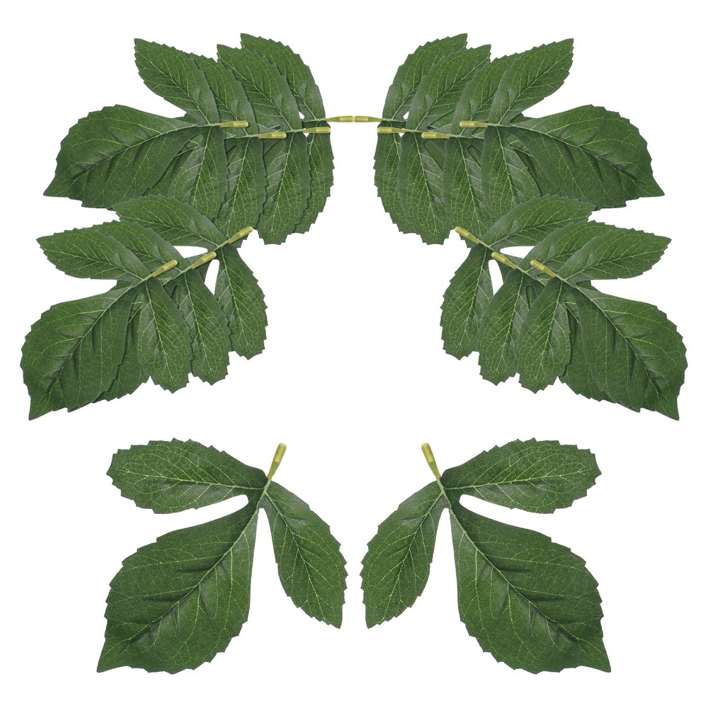 Dahlia Fake Leaves 50 Pcs Artificial Plants Greenery Decorations