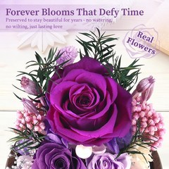 Preserved Flowers for Delivery – Roses Forever Purple