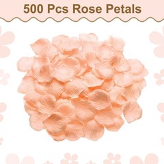 500pcs Artificial Rose Petals Fake Silk Flower Petals for Wedding Light Gold