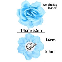 Flower Brooch Pins for Women 5.5in Lapel Pins Large Rose Floral Brooches Dain…