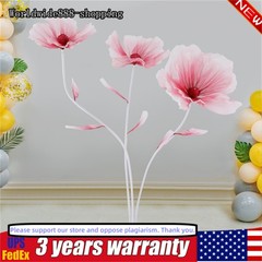 Handmade Gradient Red Silk Flower Artificial Flower Wedding Stage Backdrop Decor