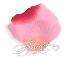 1000 Wedding Silk Rose Petals Mirage (Apricot-Pink-Red), Petals & Garlands, Rose