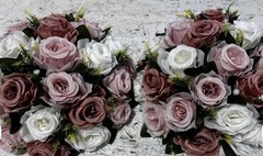 Set of 2 Fake Flower Balls Centerpieces Wedding Rose