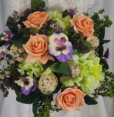 Whimsical Spring Summer Silk Wedding Bouquet