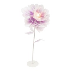 Automatic Blooming Flower Artificial Peony With Light Us Plug Home Decor Purple