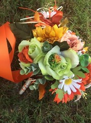 WEDDING FLOWERS BOUQUETS Decorations Sunflowers teal turquoise sale thru 9/1