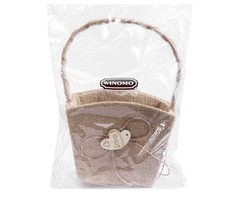 WINOMO Cesta de niña de boda de doble corazón con Bowknot