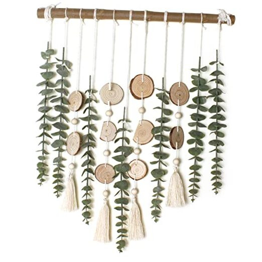 Artificial Eucalyptus Wall Decor Fake Greenery Leaves Stems Wall Hanging