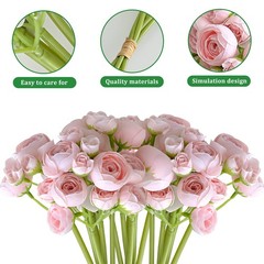 Artificial Flowers Plastic Fake Plants UV Resistant Home Garden Decor In/Outdoor