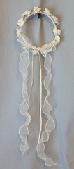 FLOWER GIRL HALO AND ROSE BALL WEDDING FLOWERS