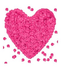 Artificial Pink Rose Fabric Petals Loose 2in Wedding Romantic Decoration
