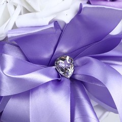 Romantic Artificial Wedding Bouquet For Bridal Holding – Purple Popular