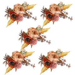 5Pcs Wrist Corsages for Mother of Bride and Grooms, Rose Corsages for Wedding