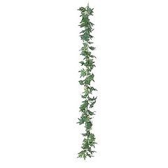 6 feet Cream Silk Daisy Flowers Garland with Leaves Hanging 6 feet,