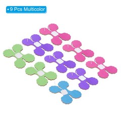 9.8ft Four-Leaf Garland, 9 Pack Tissue Paper Hanging Flower, Multicolor