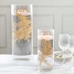 Metallic 6″ Mini Leaf Artificial Fern STEMS VASE FILLERS Wedding Centerpieces
