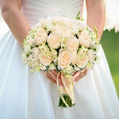 MARTINE MALL 4 Packs Peonies Artificial Flowers, Champagne 4PCS,