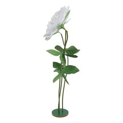 White Giant Artificial Flowers, Giant Rose, Artificial Flowers with Base Durable