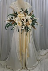 Late Winter Boho Faux Silk Wedding Bouquet