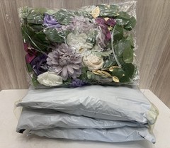 Wedding Shades Of Purple Silk Swags Net Bows Aisle Markers Box 4