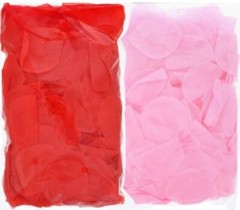Valentine Wedding Love Fabric Rose Petals Red and Pink, 2/300-ct. Bags Each