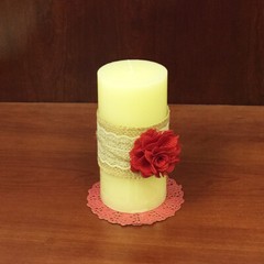 Wrapables Shabby Chic Burlap Rose Flower 3 Inch Diameter (Set of 12), Champagne
