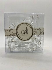 Acrylic Clear Modern hanging Rectangle Garland ~ 63″ long Wedding, Christmas