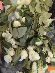 3 Silk – 5 ft Artificial White Rose Flowers Hanging Garlands Vines Party Wedding