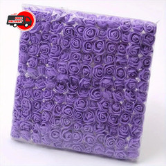 144Pcs Mini PE Foam Rose Heads Red Lace Flowers DIY Wedding Home Decor 2cm
