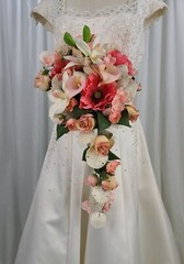 Sand and Beach Silk Cascade Wedding Bouquet