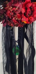 Deep Autumn Goth Faux Silk Bridal Bouquet