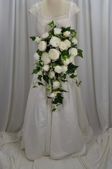 Peony and Rose Garden Flower Faux Wedding Bouquet