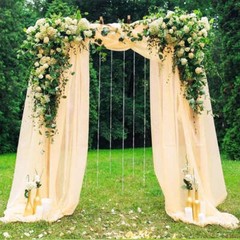 1pcs 6M Chiffon Fabric Drapes for Wedding Arch Ceremony Reception Decorations Sh