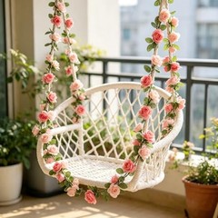 Pack Artificial Rose Vine Fake Flower Garland Fake Rose Hanging Vine 2 Pink