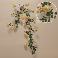 Artificial Rose Vine, artful simplicity Wall Hanging Outdoor Garland
