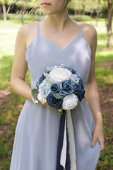 7 Inch Wedding Bouquet Artificial Flowers Bouquet Bridesmaid Bouquet Bridal Bouq