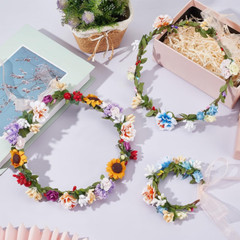 261Pcs/Set DIY Flower Crowns Making Kit Handmade Floral Crown Garland Kit Mak…