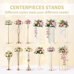 Flower Centerpieces for Wedding Tables: 10 Pcs Blue & White Artificial Flower…