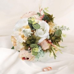 Ramo De Novia Flores Artificiales Decoracion Para Boda Matrimonio Accesorios NEW