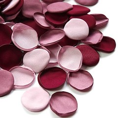 300pcs Burgundy Maroon Mauve Silk Rose Petals for Wedding Decor, Aisle Scatter,