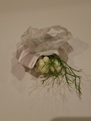 Wedding or Prom Corsage Pink And White Flowers for wrist