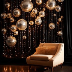Yescom 8PCS Disco Ball 7″/12″/16″/20″/24″ for 70s 80s Party Events Wedding Decor
