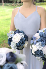 7 Inch Wedding Bouquet Artificial Flowers Bouquet Bridesmaid Bouquet Bridal Bouq