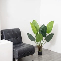 2 Green 3 feet Bird of Paradise ARTIFICIAL PLANTS Planter Pots Home Decorations