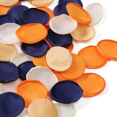 400pcs Burnt Orange Silk Rose Petals for Weddings, Aisle Decor, Party Confetti